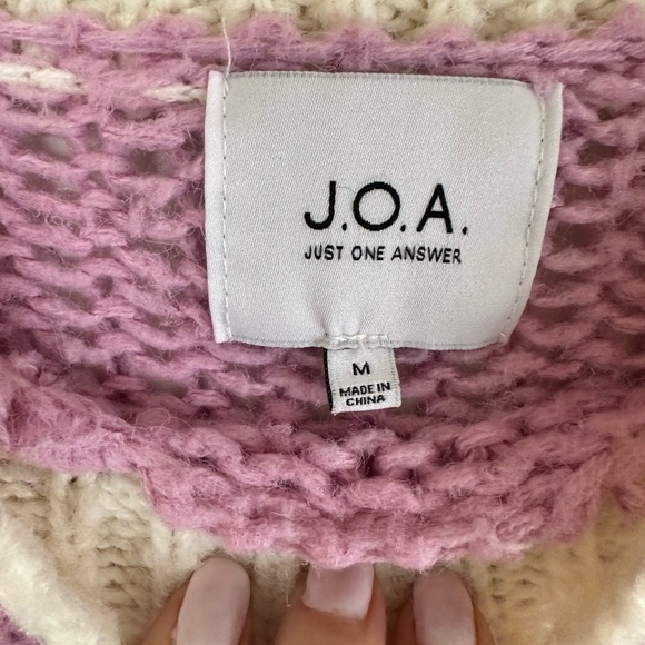 J.O.A Fair Isle Ribbed Knit Sweater - Picture 8 of 10